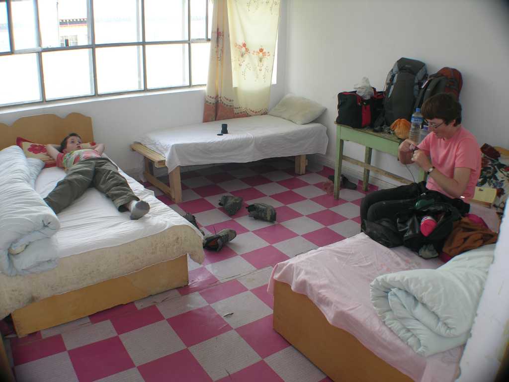 Tibet Guge 02 Tholing 04 Telecom Hotel Inside Here is our clean comfortable room in Tholing�s China Telecom Hotel.